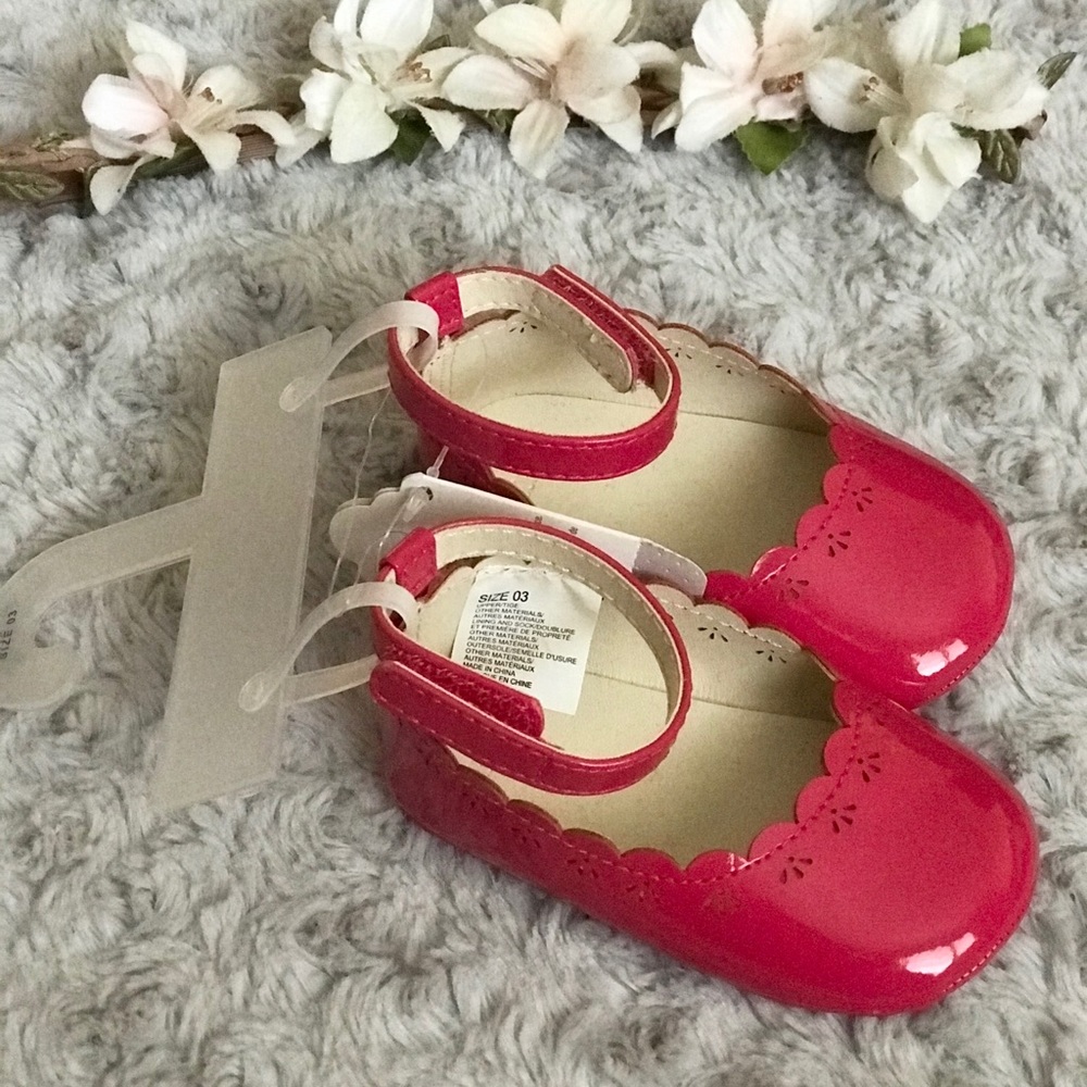 Baby girl pink dress shoes